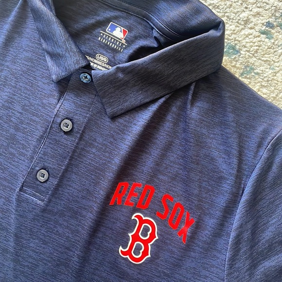 NWOT BOSTON RED SOX POLO SHIRT GENUINE BLUE polo L - Picture 4 of 7